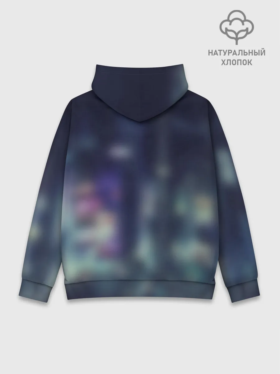 Худи мужской база хлопок / Welcome to Night City