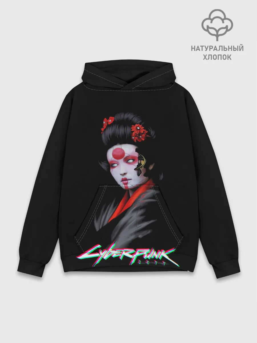 Худи мужской база хлопок / CYBERPUNK 2077 JAPAN