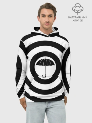 Худи мужской база хлопок / Узор Академия Амбрелла