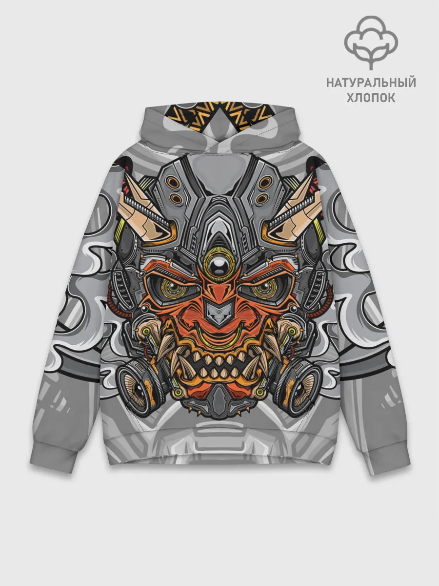 Худи мужской база хлопок / Cyber Samurai