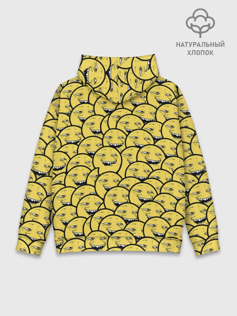 Худи мужской база хлопок / Йоба-смайлики