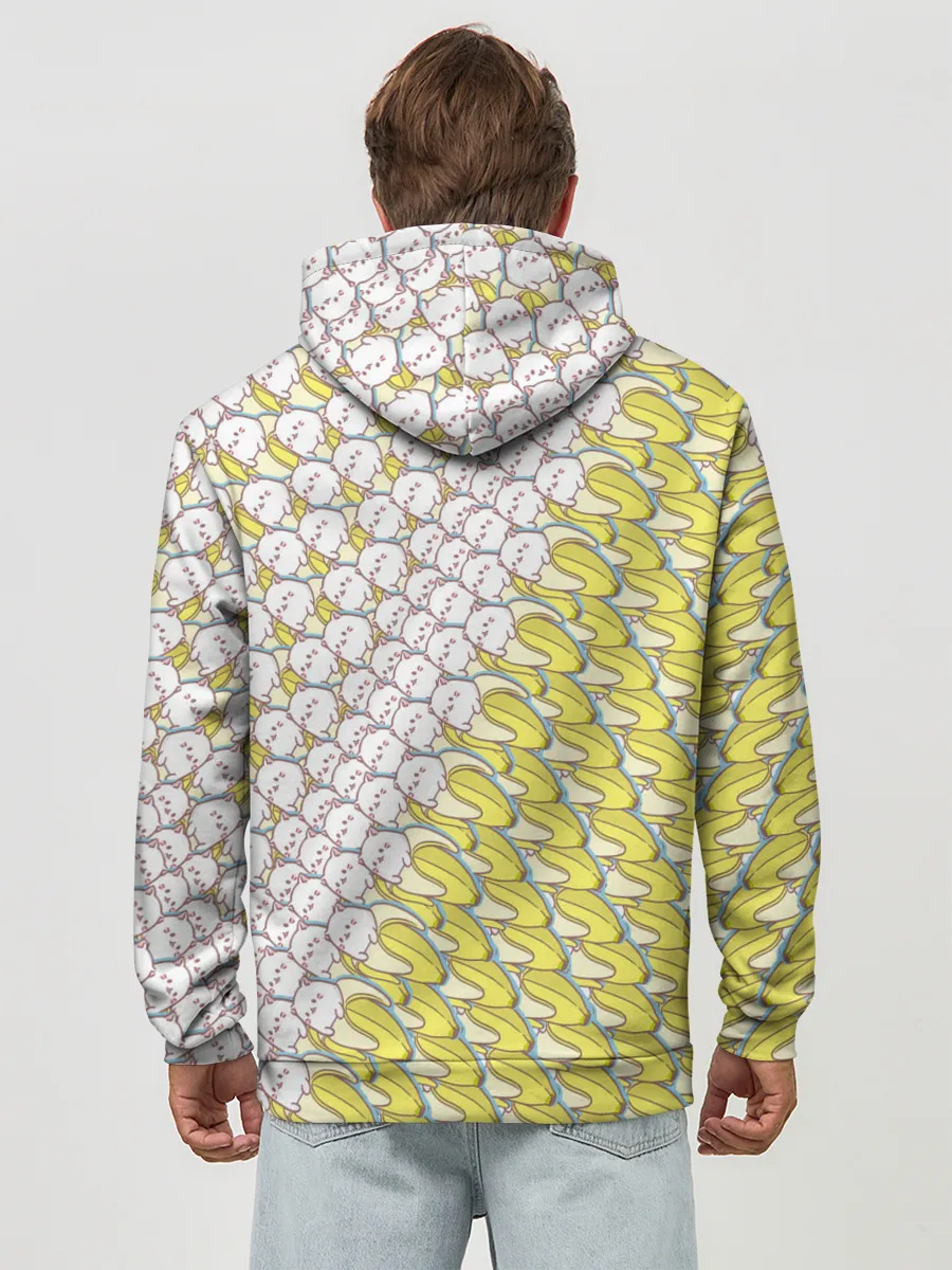 Худи мужской база хлопок / Банана-котики