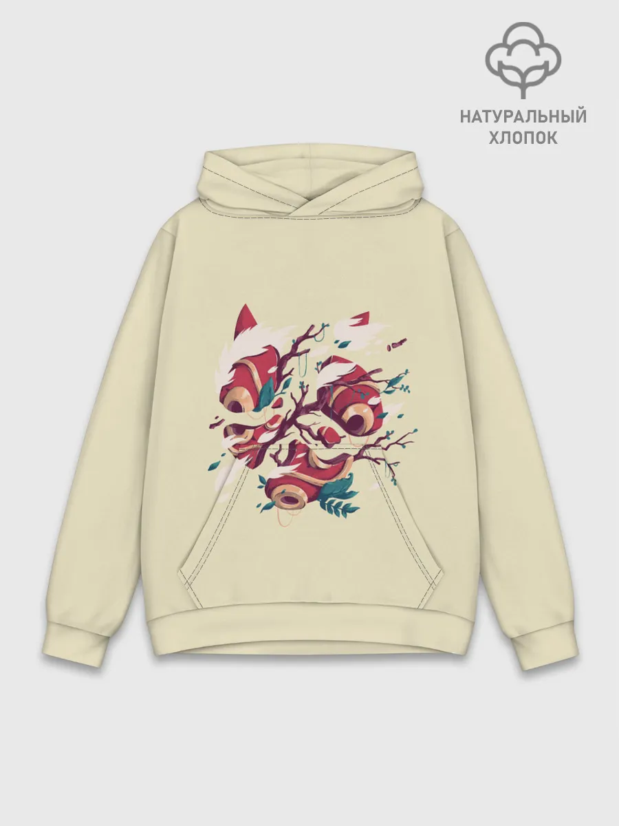 Худи мужской база хлопок / Сердце Унесенные призраками