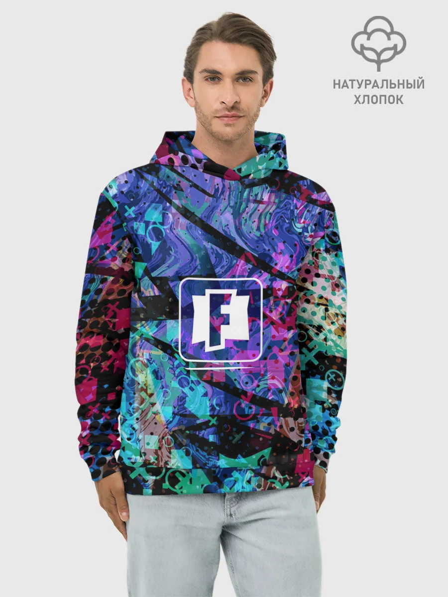 Худи мужской база хлопок / Fortnite