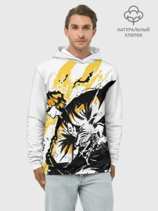 Худи мужской база хлопок / Zenitsu Зеницу Клинок