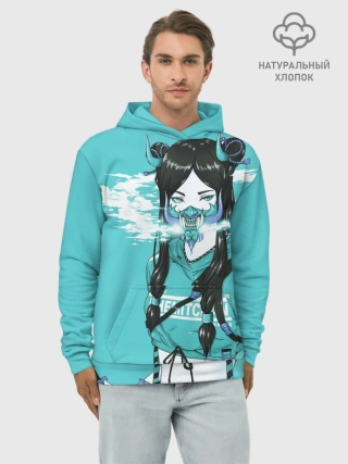 Худи мужской база хлопок / Самурай