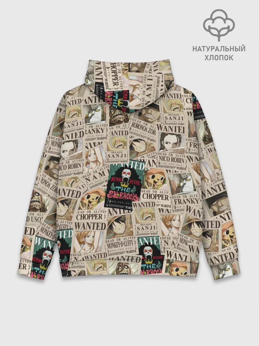 Худи мужской база хлопок / Ван пис