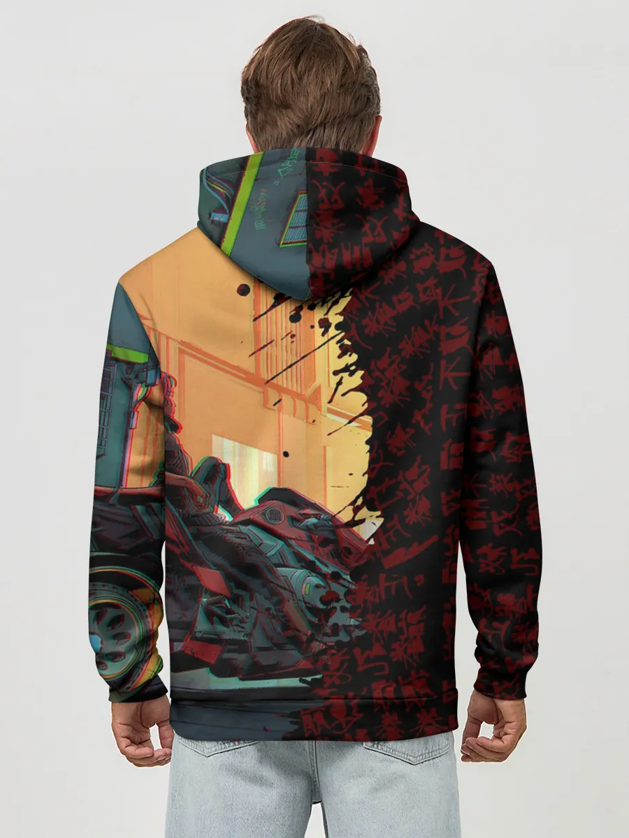 Худи мужской база хлопок / Киберпанк