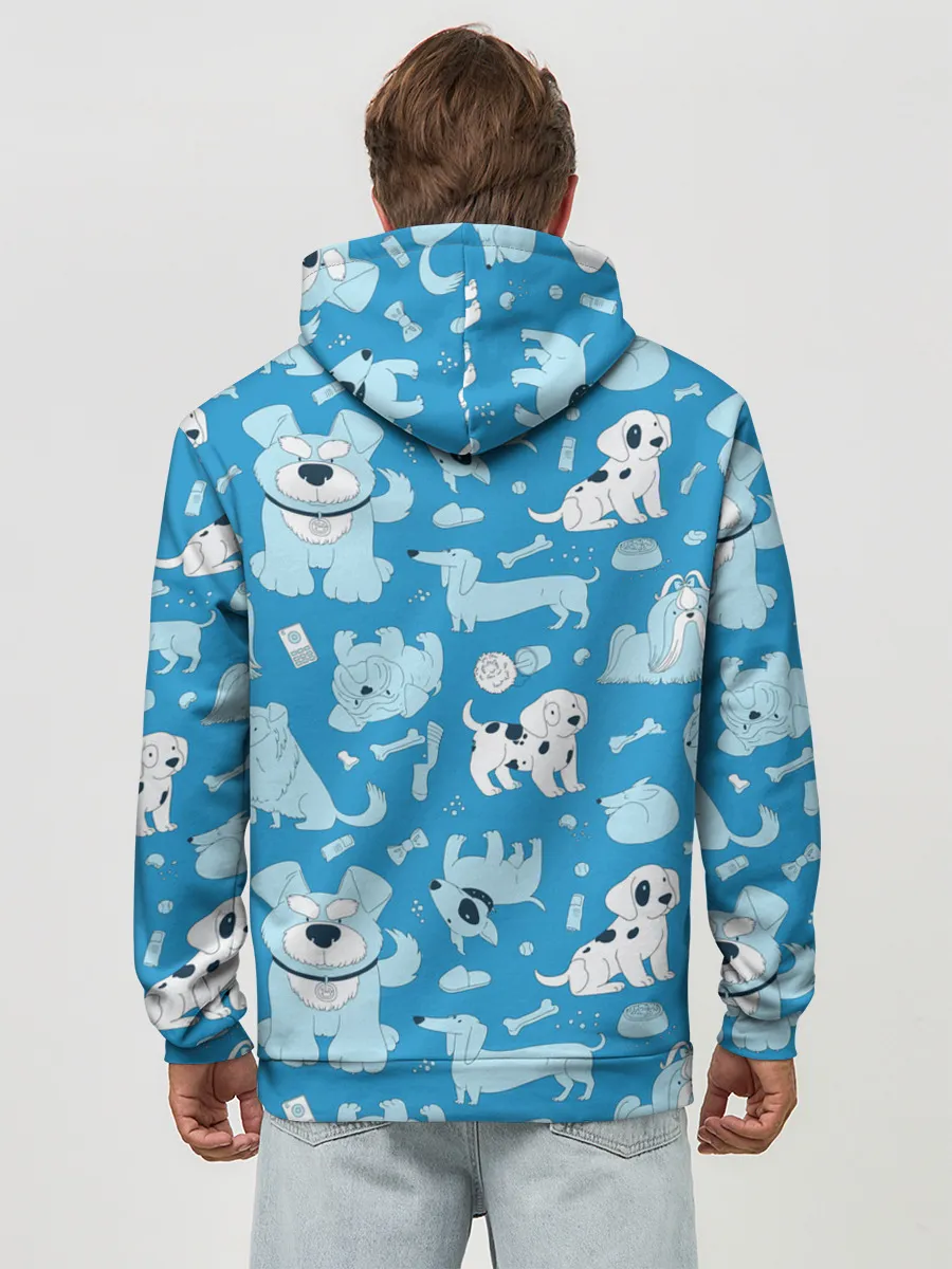 Худи мужской база хлопок / Собачки