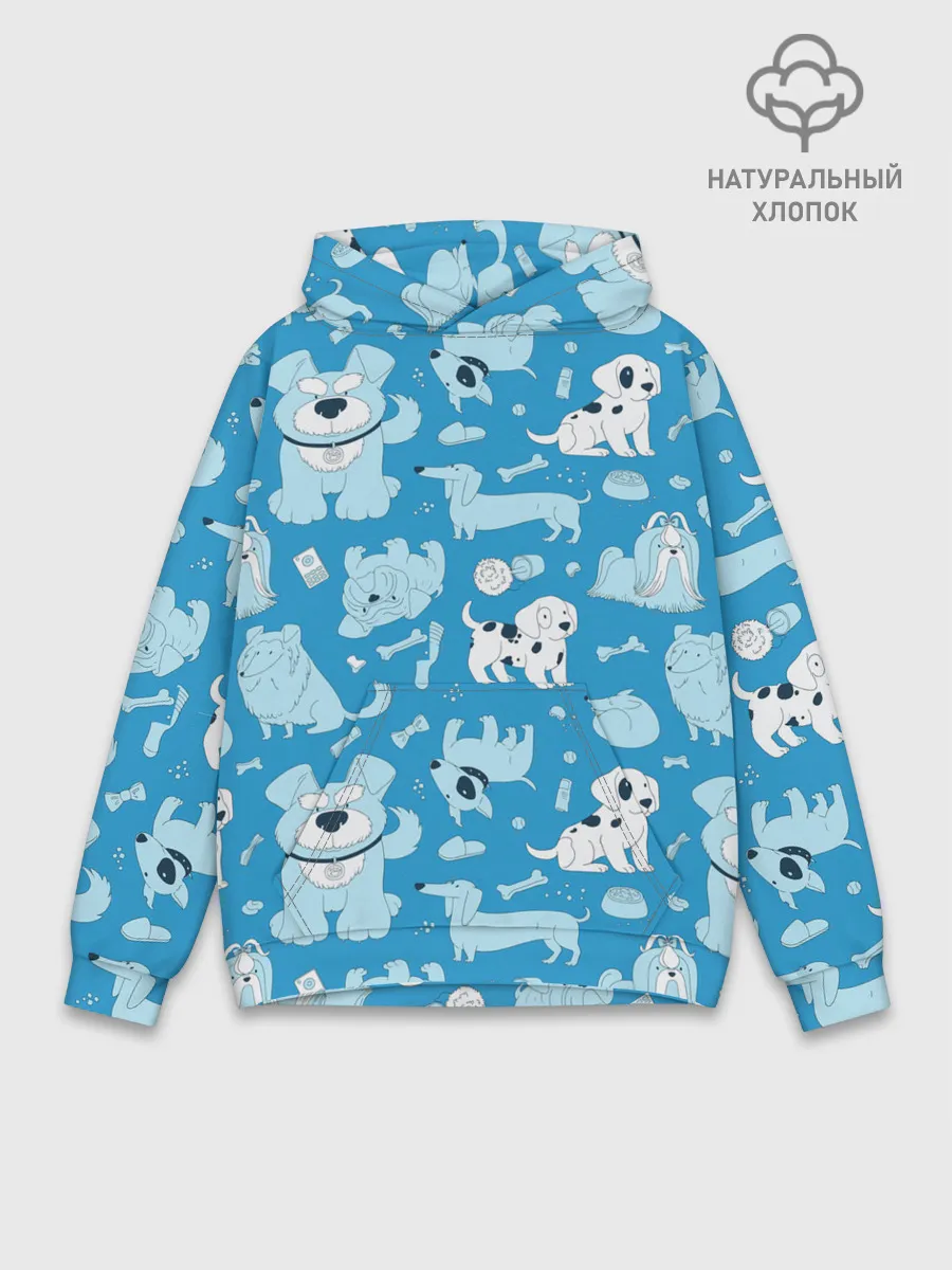 Худи мужской база хлопок / Собачки