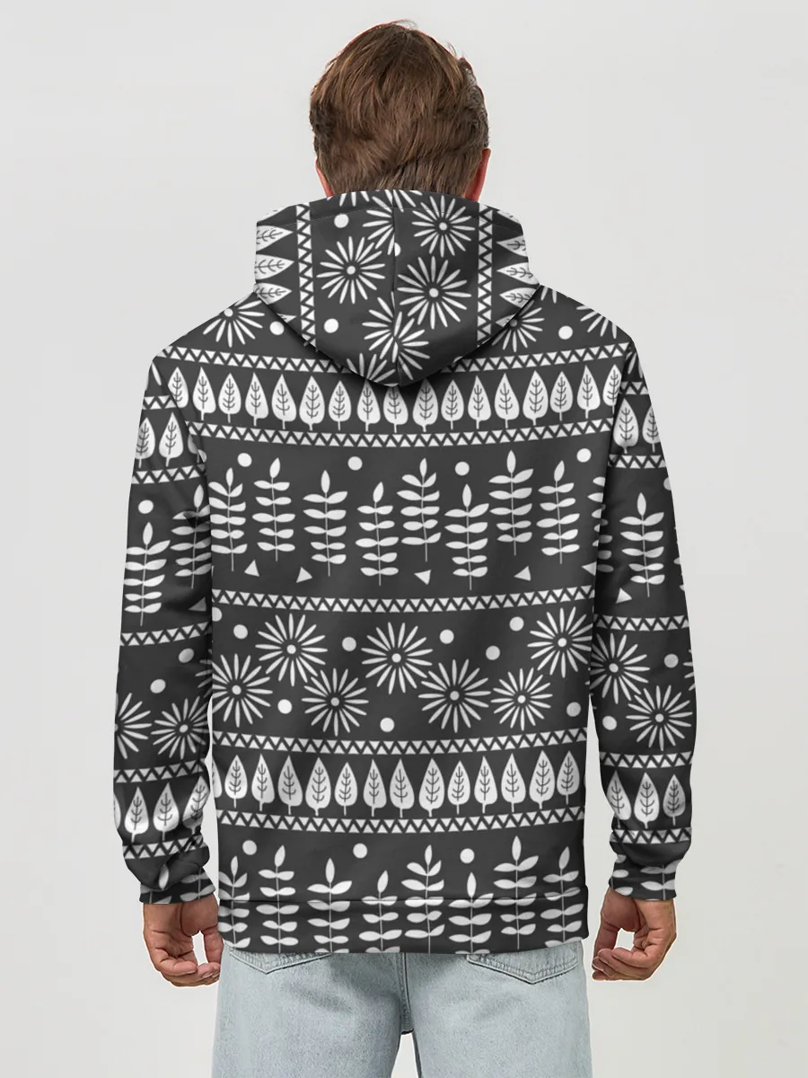 Худи мужской база хлопок / Этнические узоры