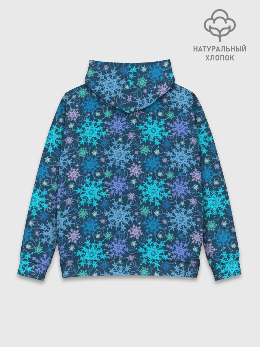 Худи мужской база хлопок / Новогодние Узоры