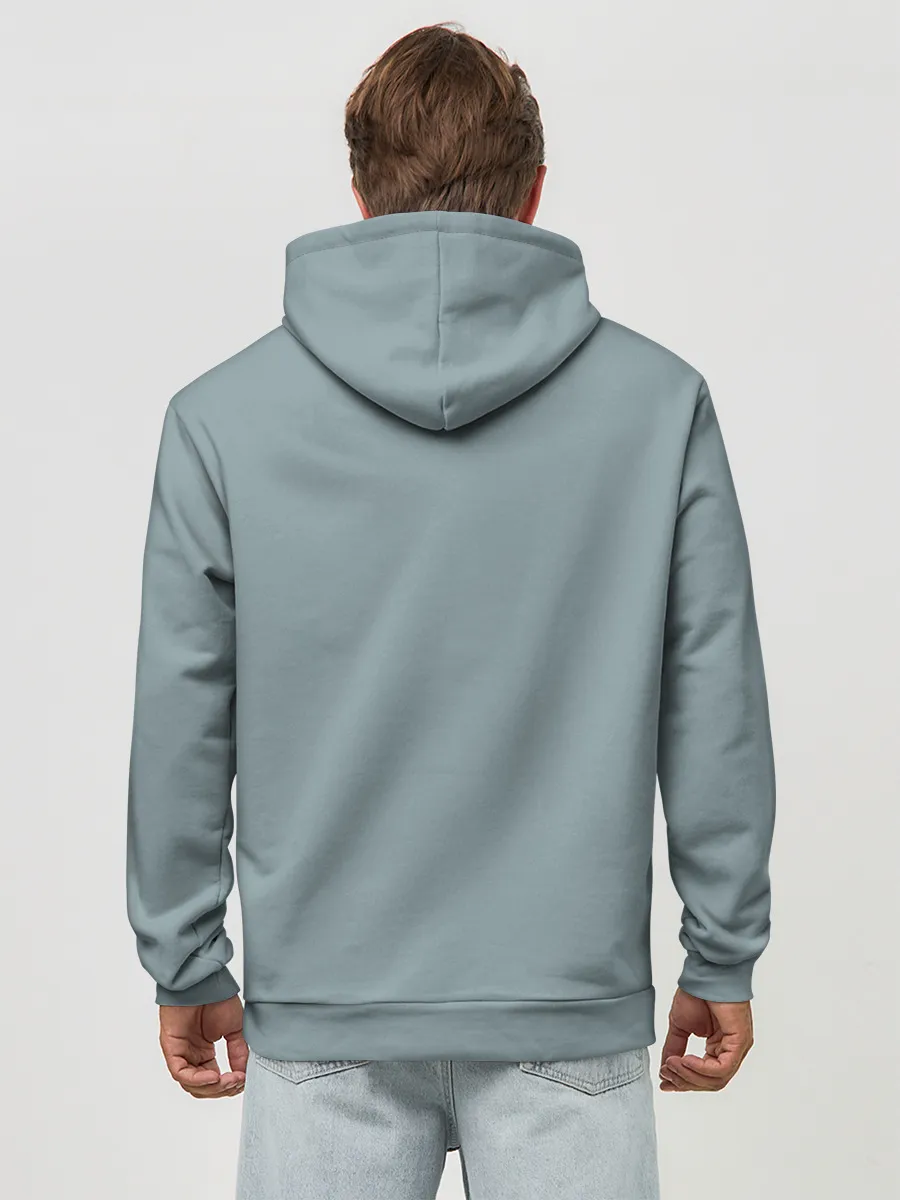 Худи мужской база хлопок / нарисованный конь