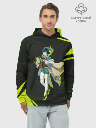 Худи мужской база хлопок / Genshin Impact