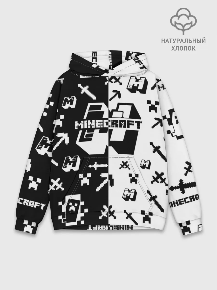 Худи мужской база хлопок / Minecraft
