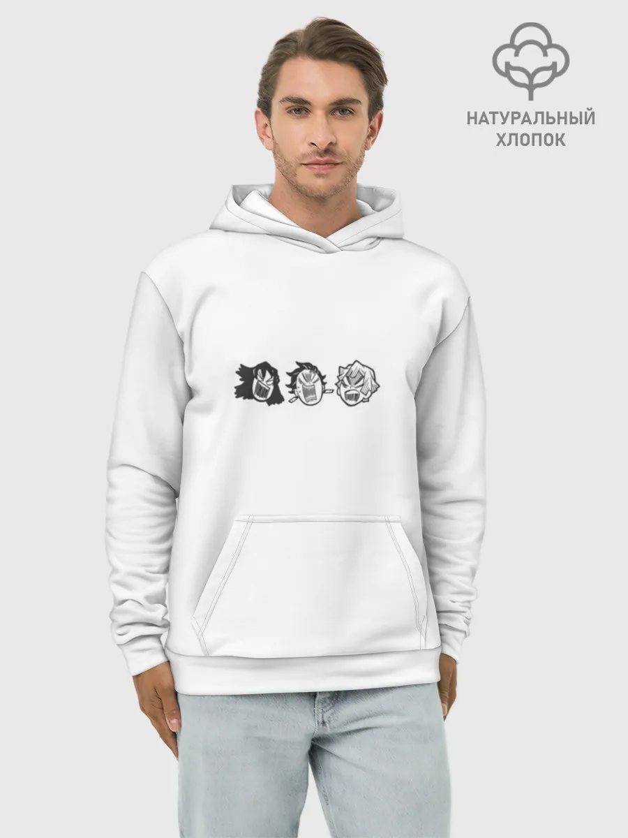 Худи мужской база хлопок / герои аниме