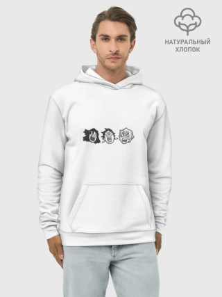 Худи мужской база хлопок / герои аниме