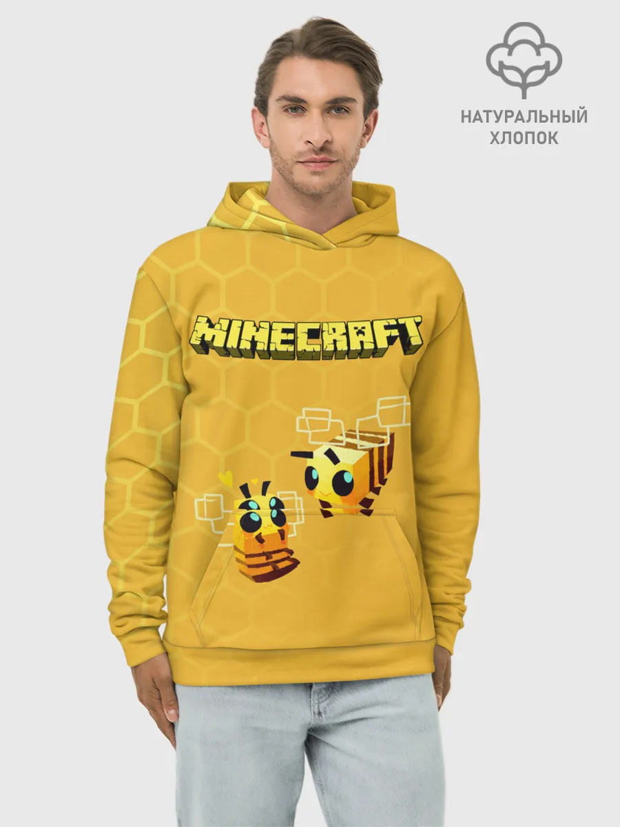 Худи мужской база хлопок / Minecraft