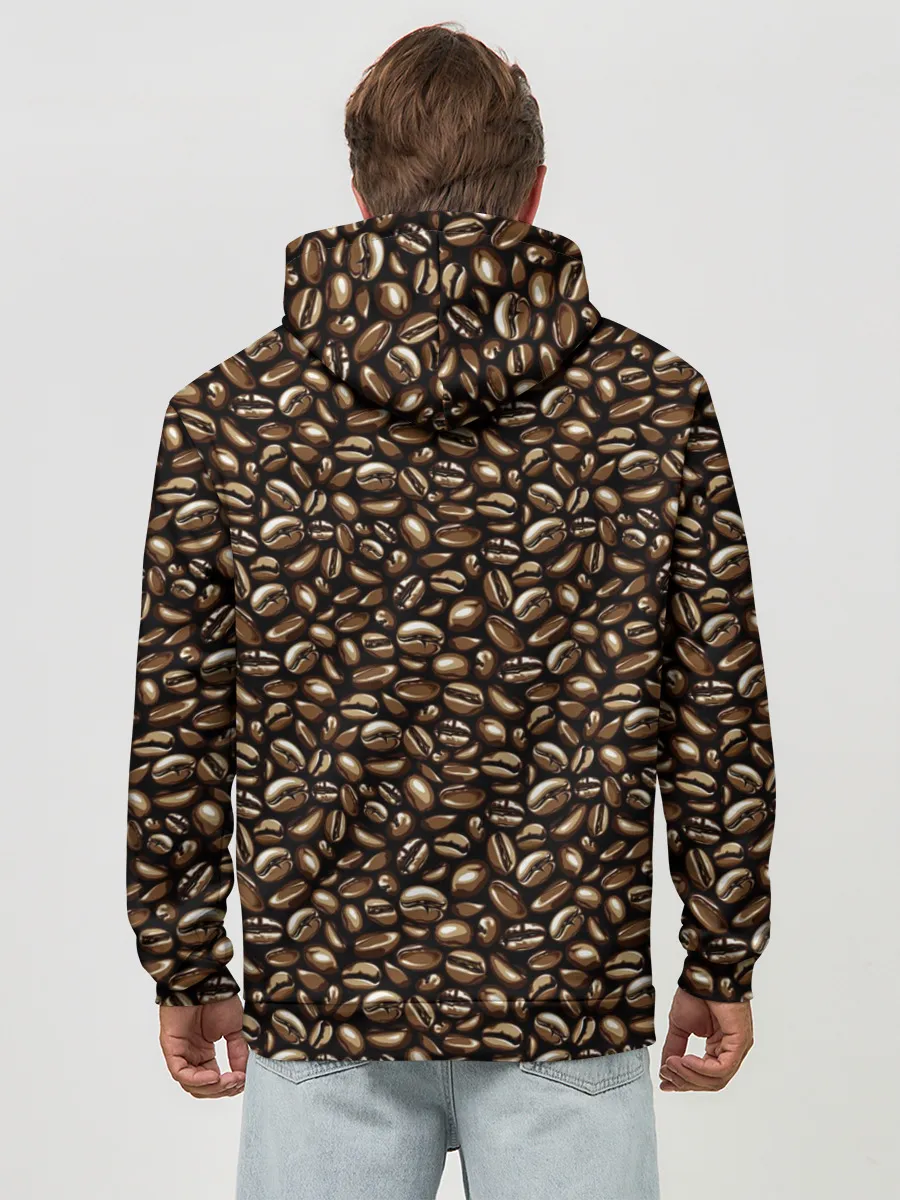 Худи мужской база хлопок / Кофе в Зёрнах