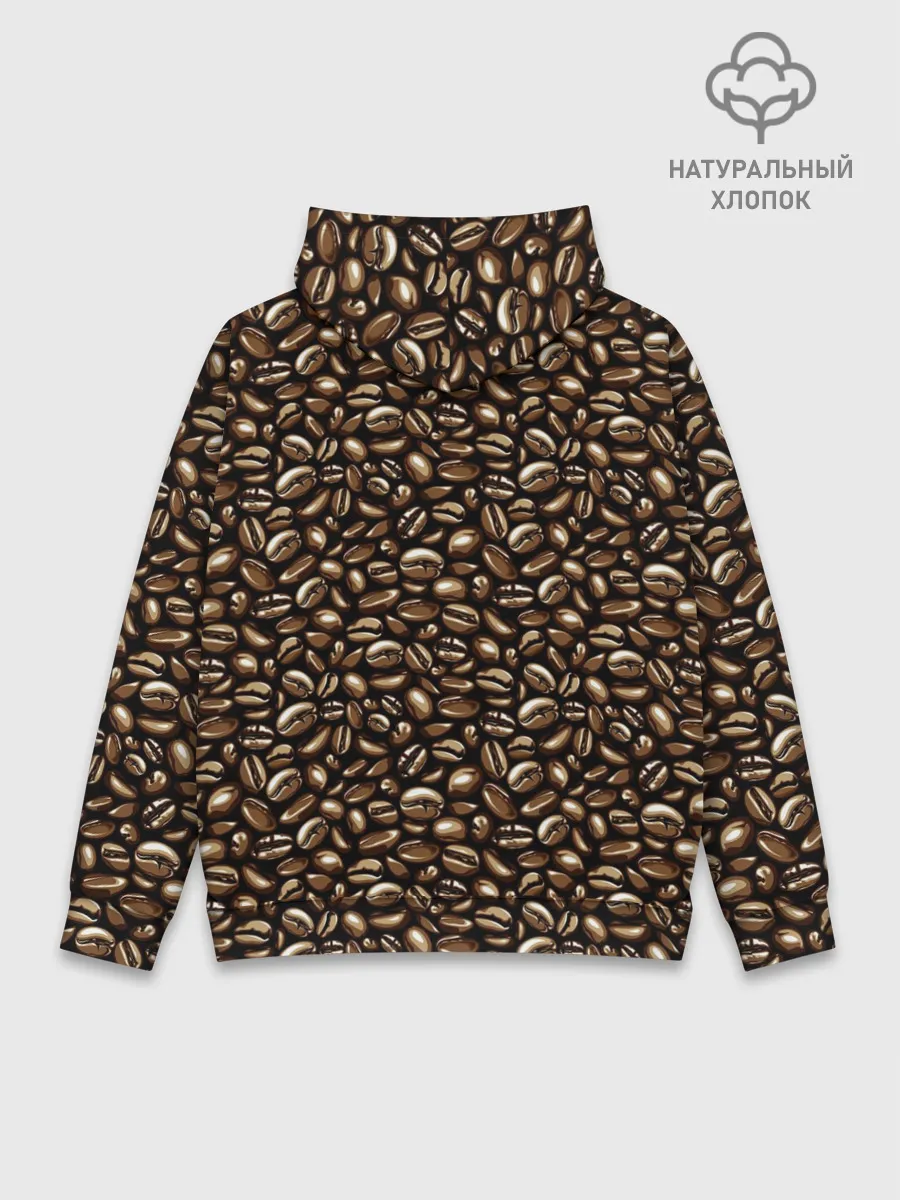 Худи мужской база хлопок / Кофе в Зёрнах