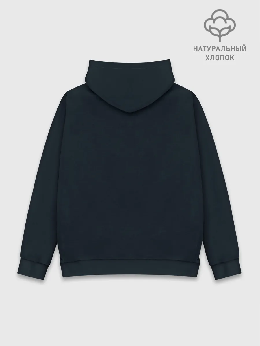 Худи мужской база хлопок / Космический Волк