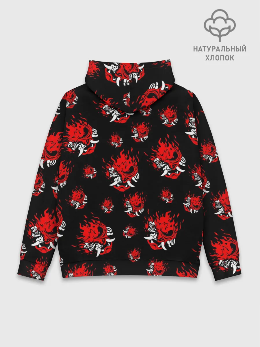 Худи мужской база хлопок / SAMURAI 2077 PATTERN