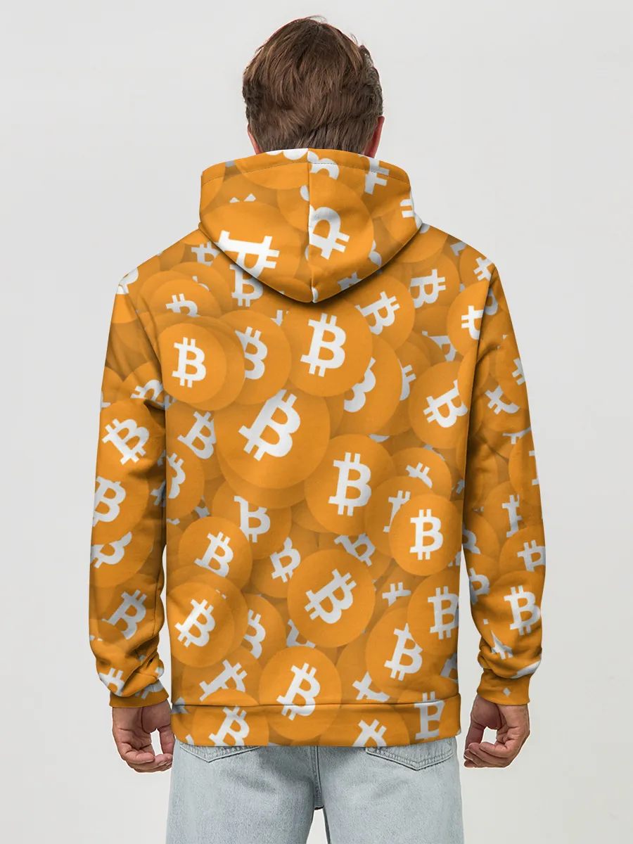 Худи мужской база хлопок / Я БИТКОИН / I AM BITCOIN