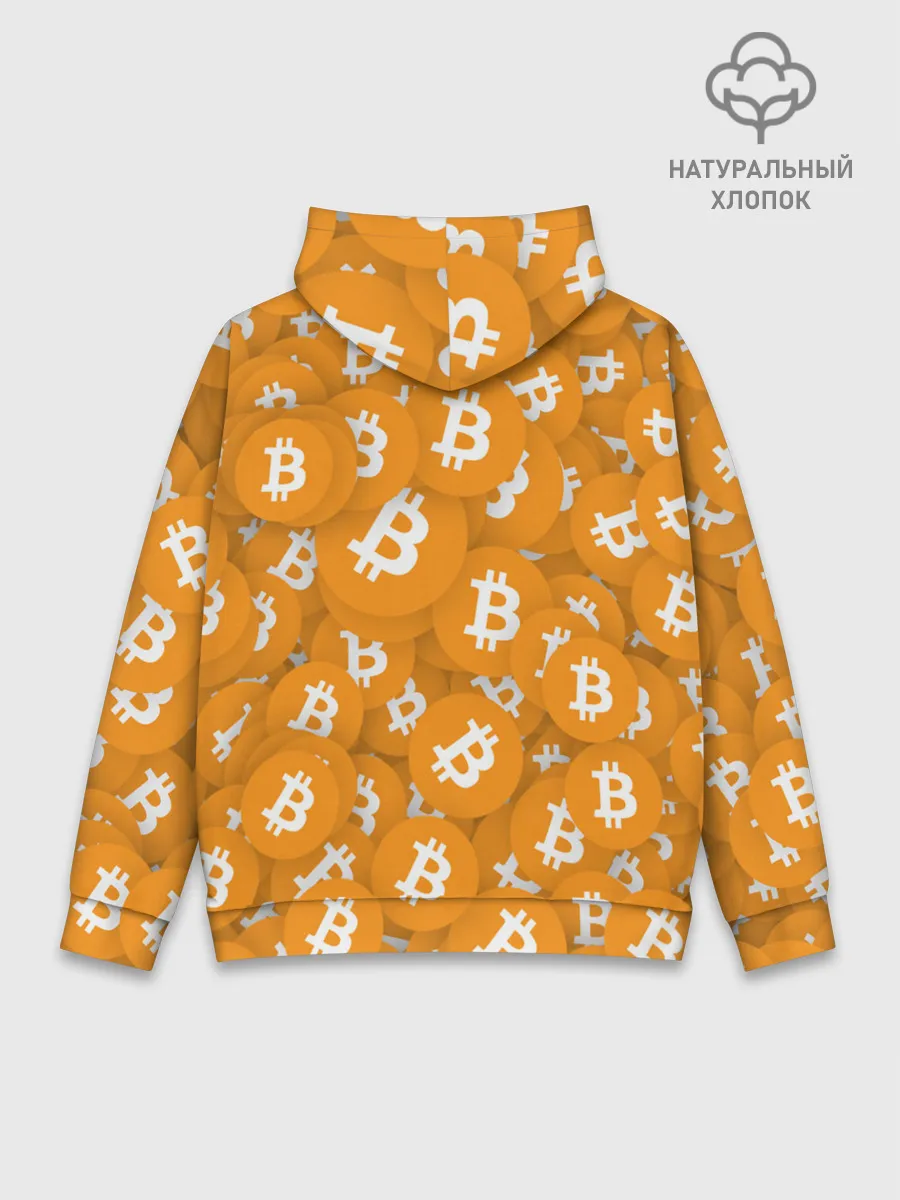 Худи мужской база хлопок / Я БИТКОИН / I AM BITCOIN