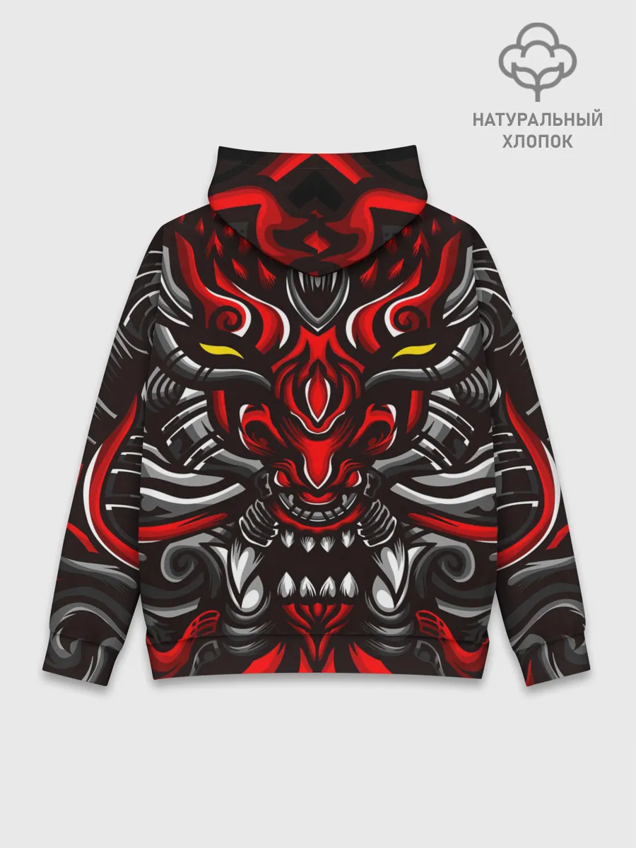 Худи мужской база хлопок / Абстракция демон