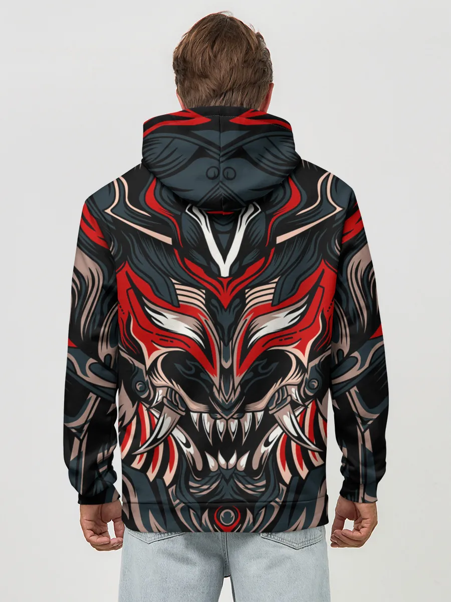 Худи мужской база хлопок / Черный самурай