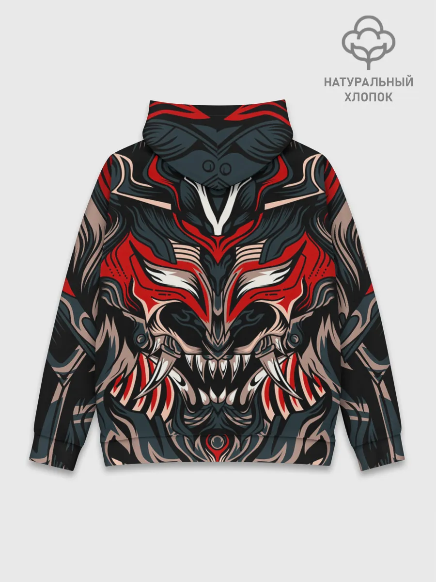 Худи мужской база хлопок / Черный самурай