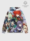 Худи мужской база хлопок / Персонажи Genshin Impact