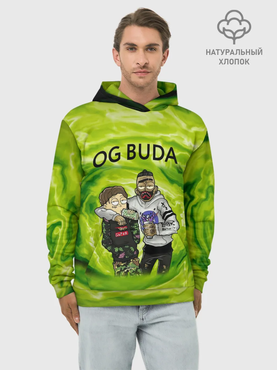 Худи мужской база хлопок / Репер - OG Buda