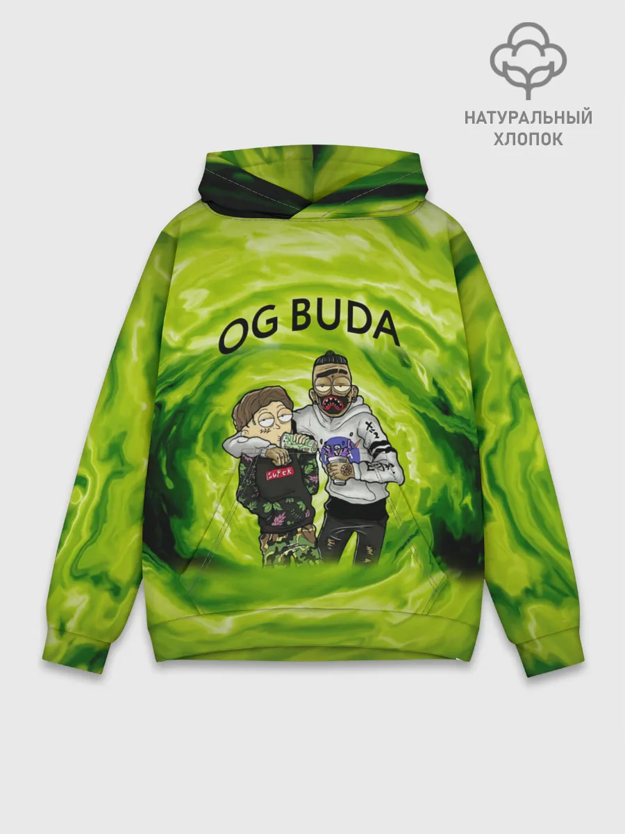 Худи мужской база хлопок / Репер - OG Buda