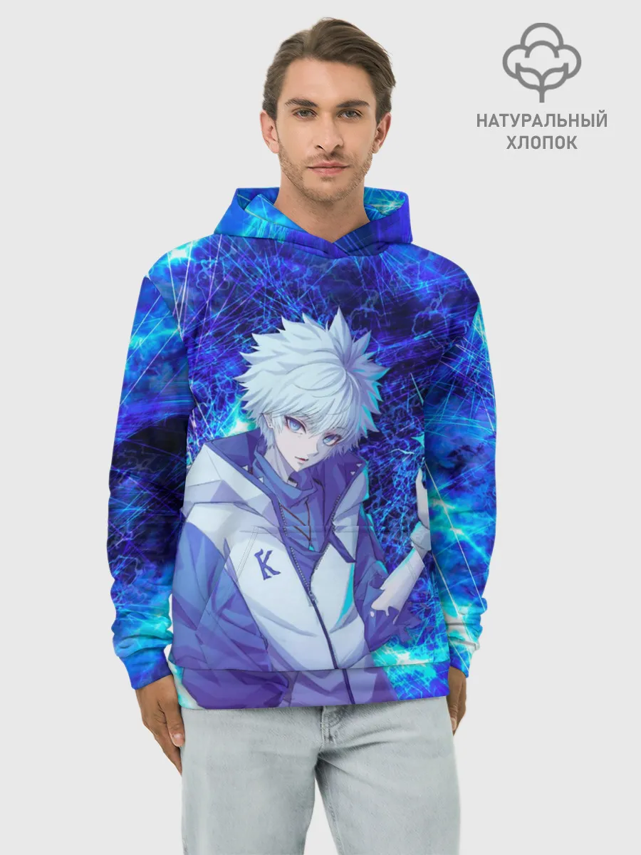 Худи мужской база хлопок / Киллуа Золдик