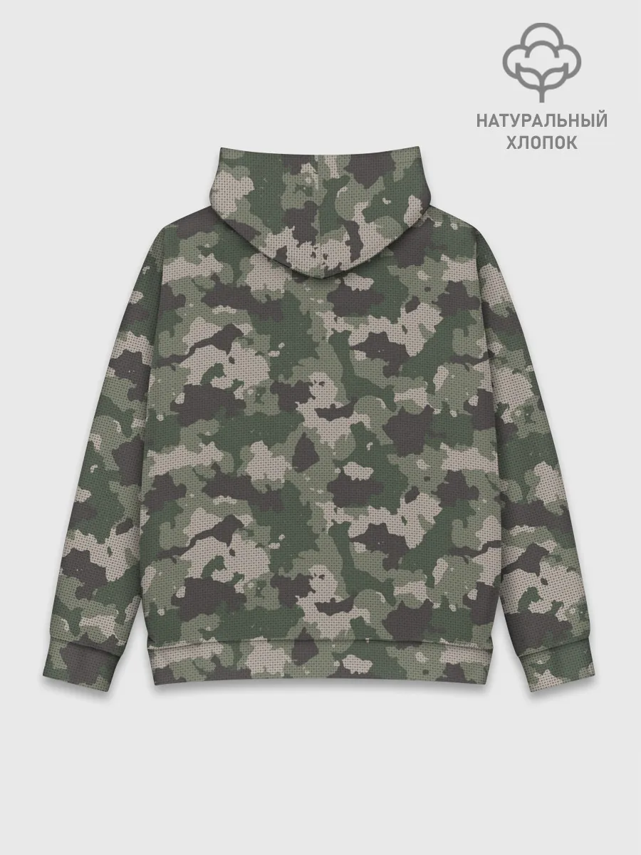 Худи мужской база хлопок / Классический камуфляж