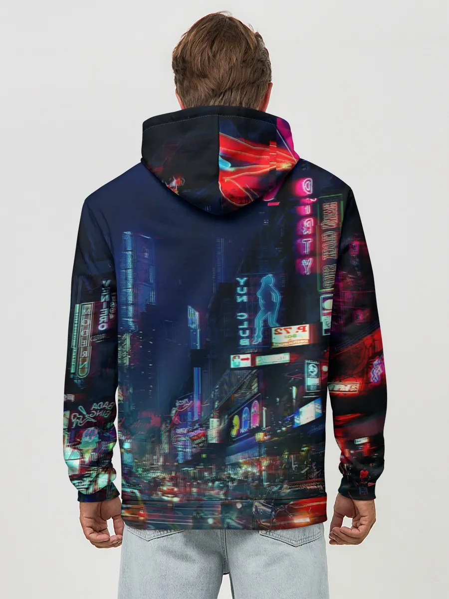 Худи мужской база хлопок / Киберпанк 2077 глитч