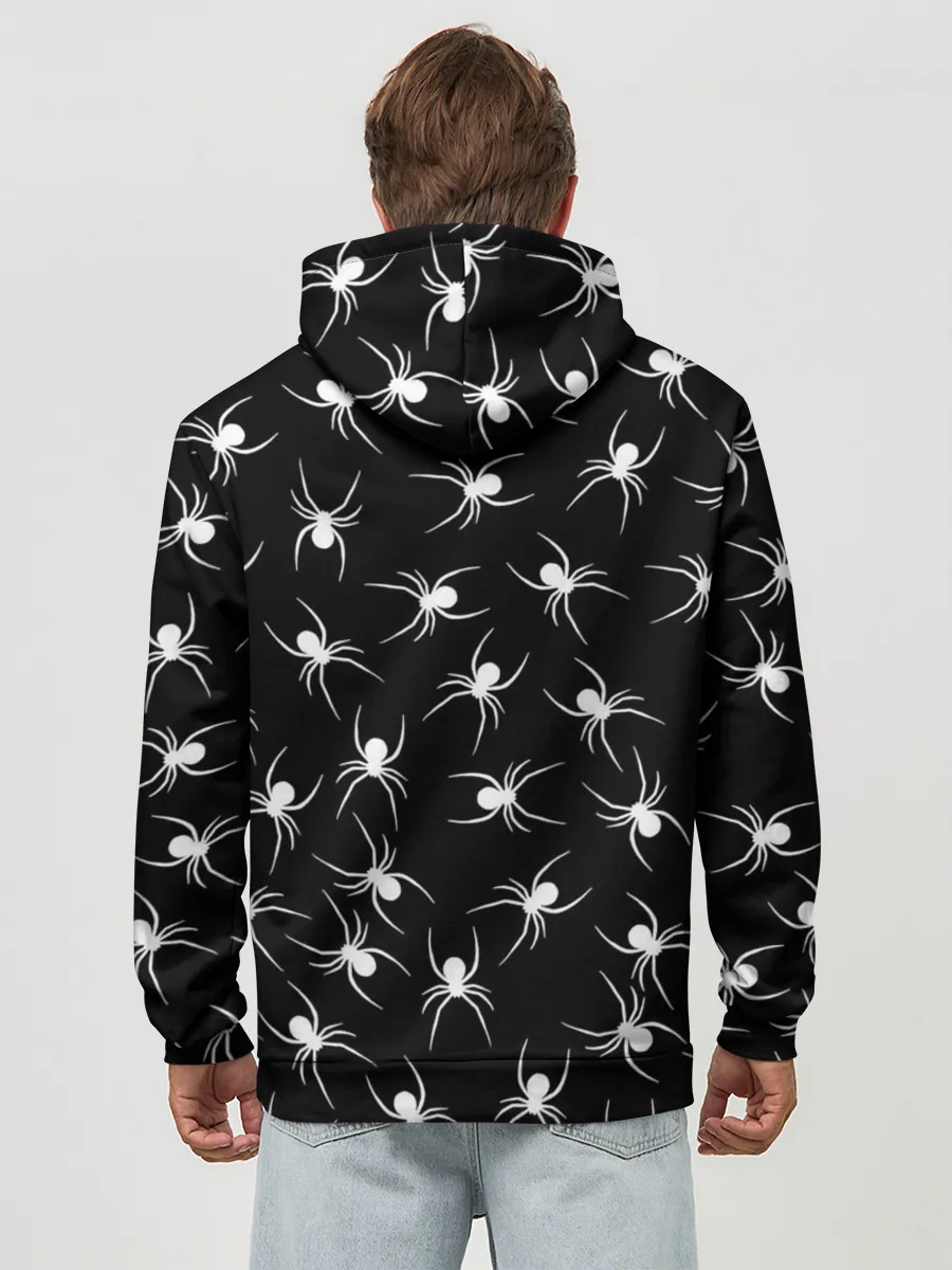 Худи мужской база хлопок / Пауки