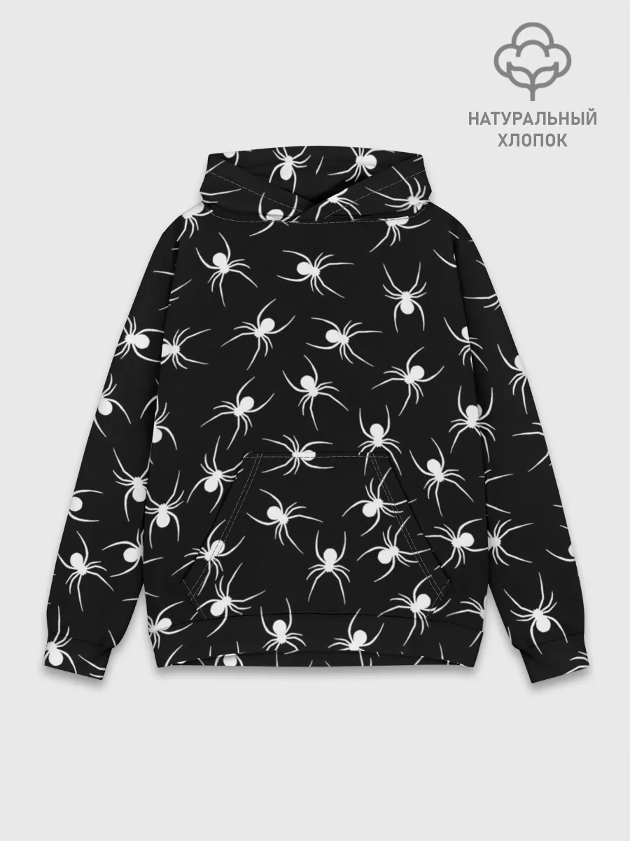 Худи мужской база хлопок / Пауки