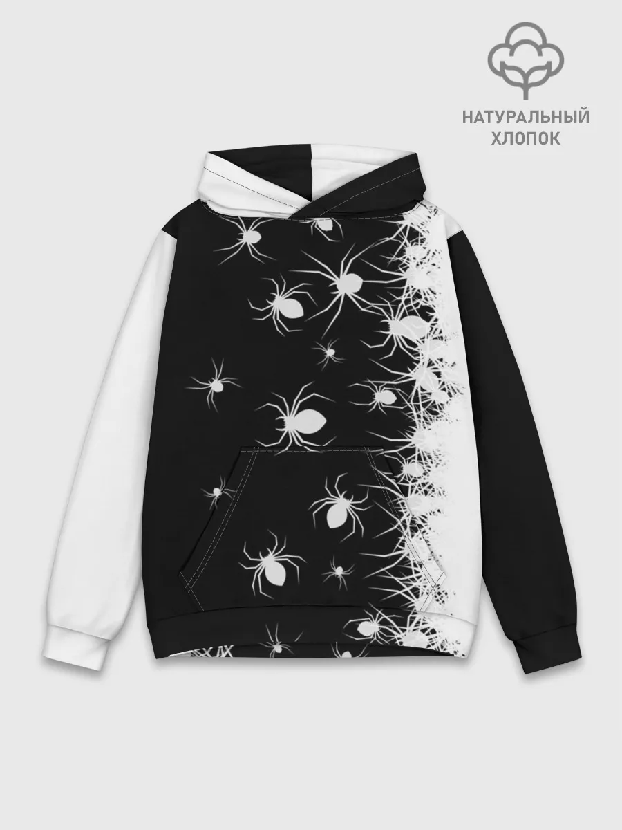 Худи мужской база хлопок / Пауки