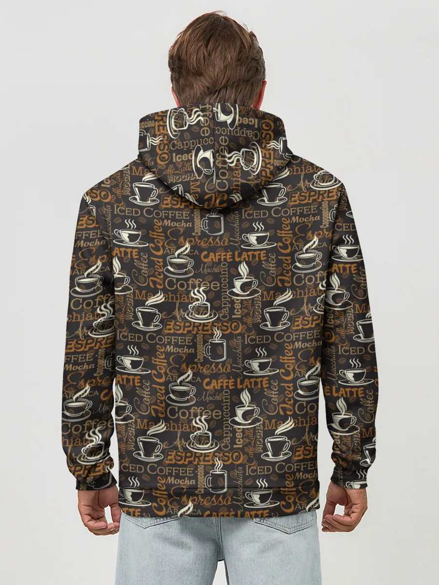 Худи мужской база хлопок / Coffee