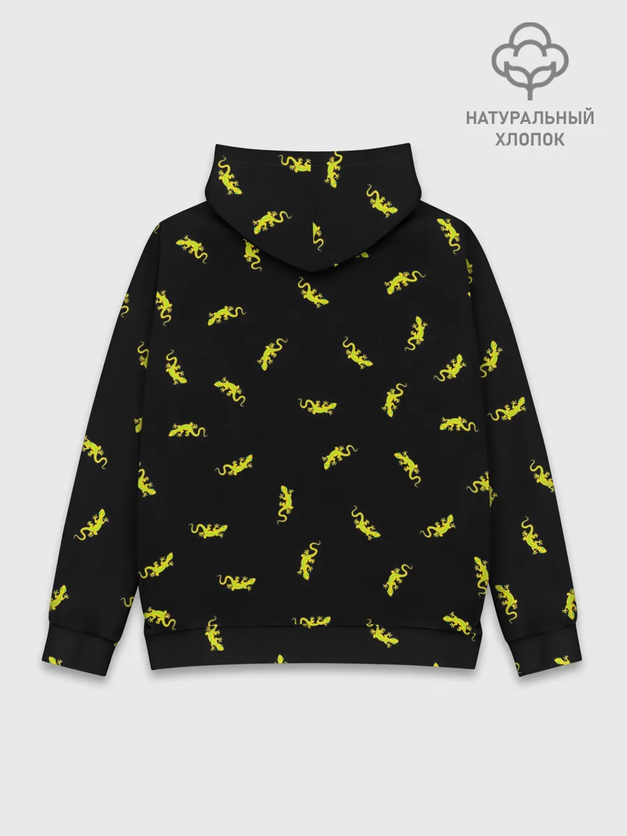 Худи мужской база хлопок / Ящерки