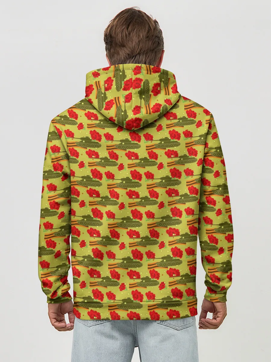 Худи мужской база хлопок / День Защитника Отечества