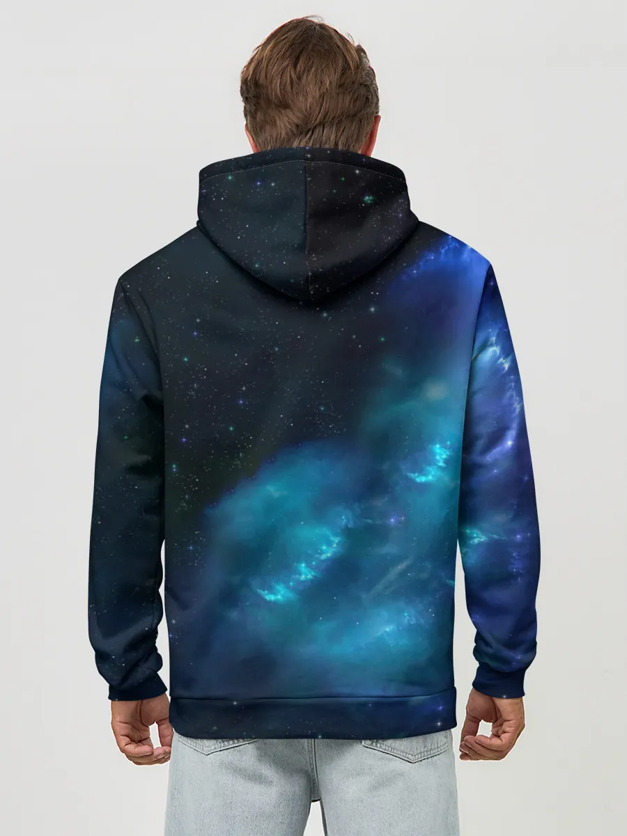 Худи мужской база хлопок / Волчара Юморит