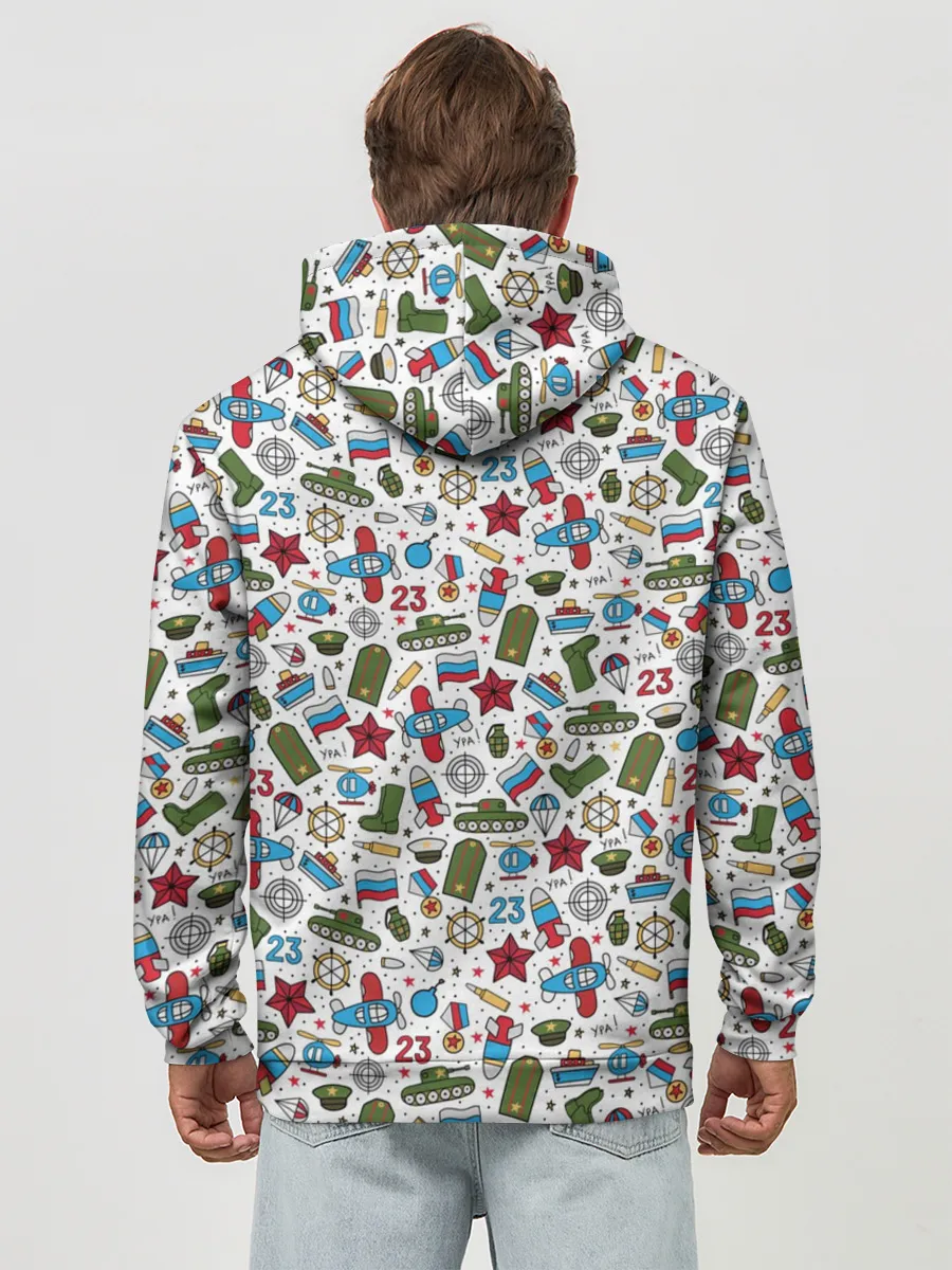 Худи мужской база хлопок / 23 февраля