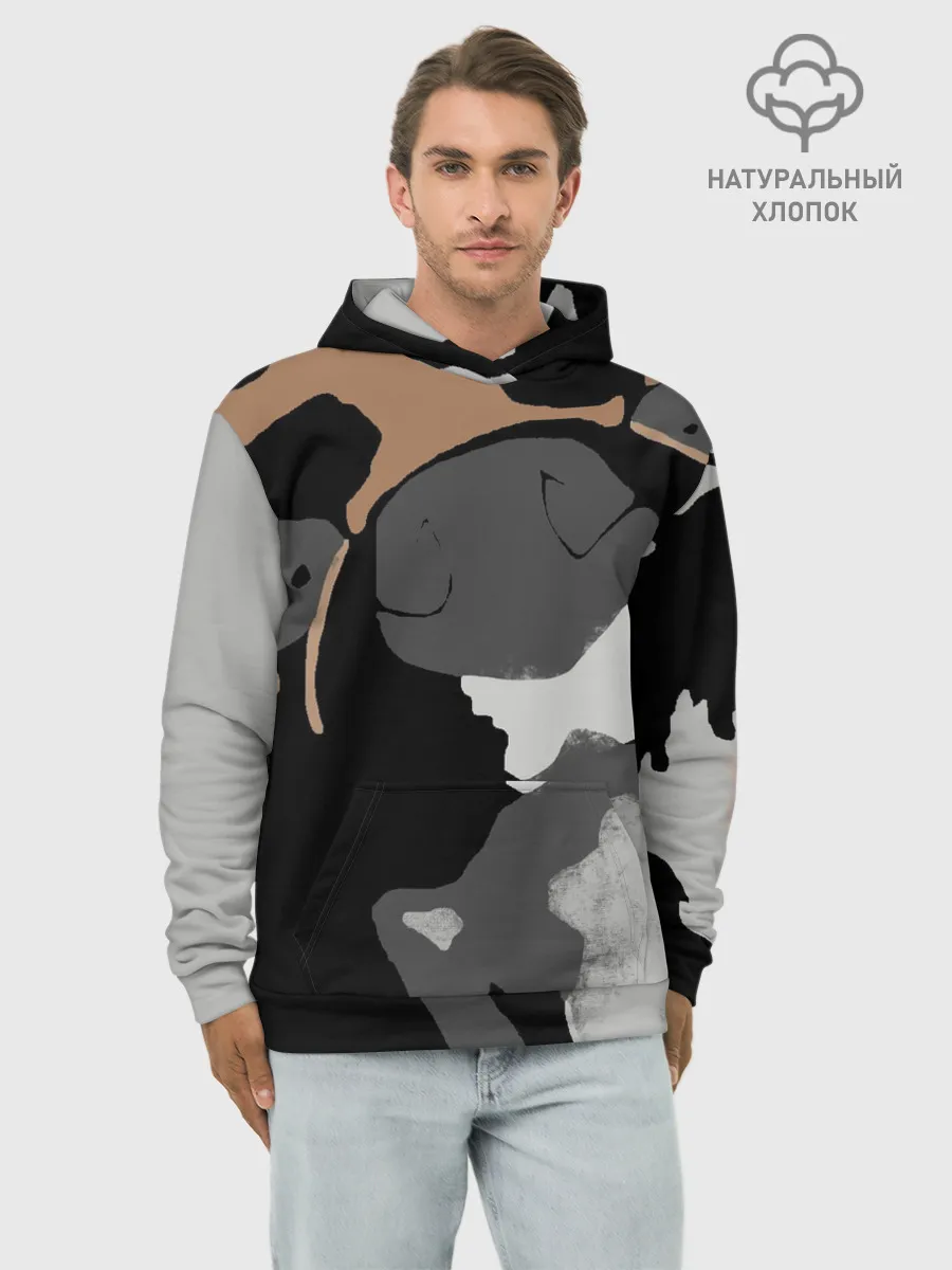 Худи мужской база хлопок / Shiba Inu