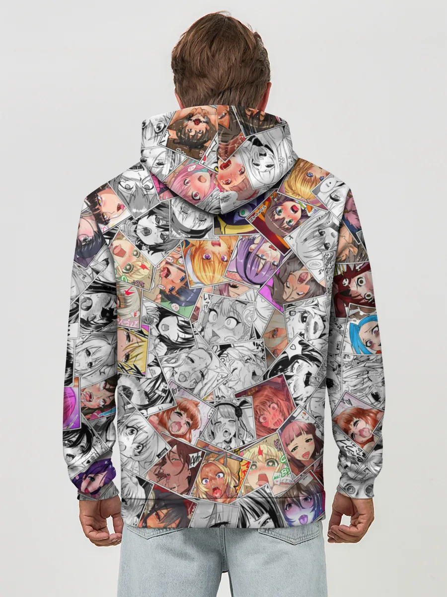 Худи мужской база хлопок / Ahegao завихрение