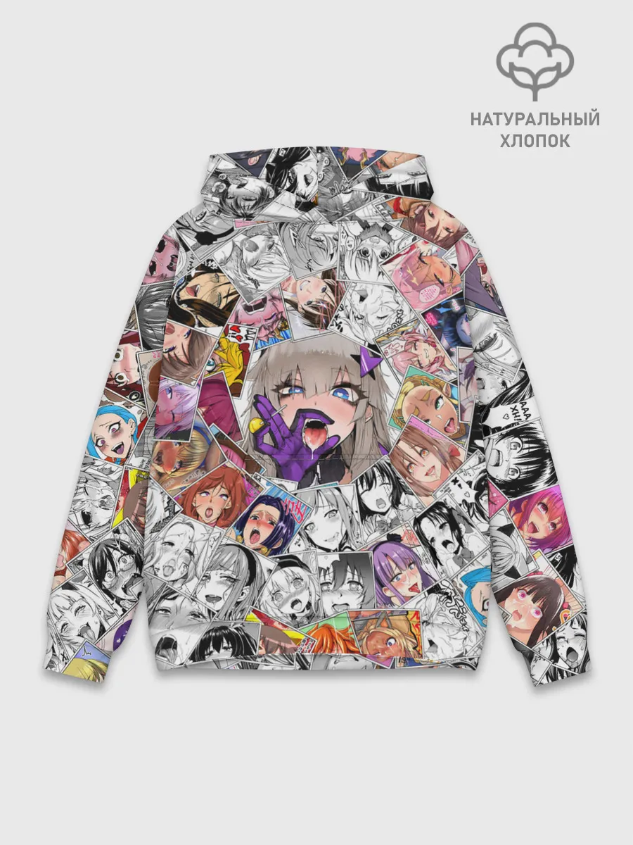 Худи мужской база хлопок / Ahegao завихрение