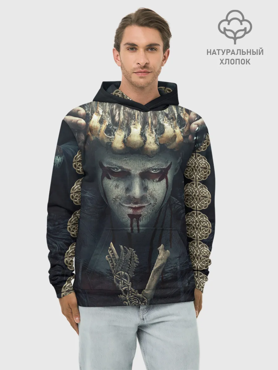 Худи мужской база хлопок / Викинги - Ивар