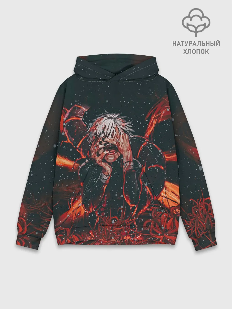 Худи мужской база хлопок / Канеки Кен Токийский Гуль